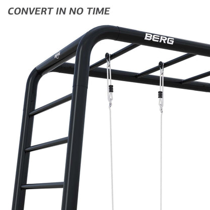 BERG PlayBase Large TL Metal Climbing Frame: Disc Swing, Rings & Climbing wall