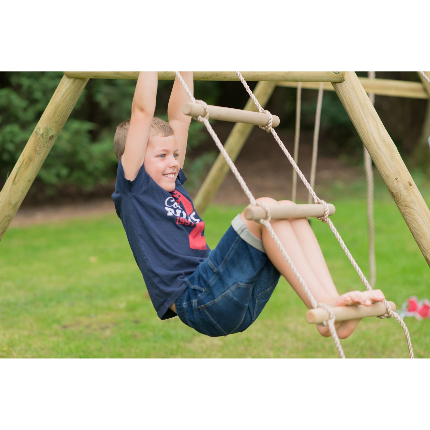 Plum® Gibbon® Wooden Swing Set