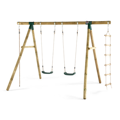 Plum® Gibbon® Wooden Swing Set