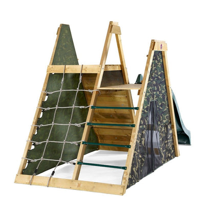 Plum® Climbing Pyramid Wooden Climbing Frame, Add Swing Option