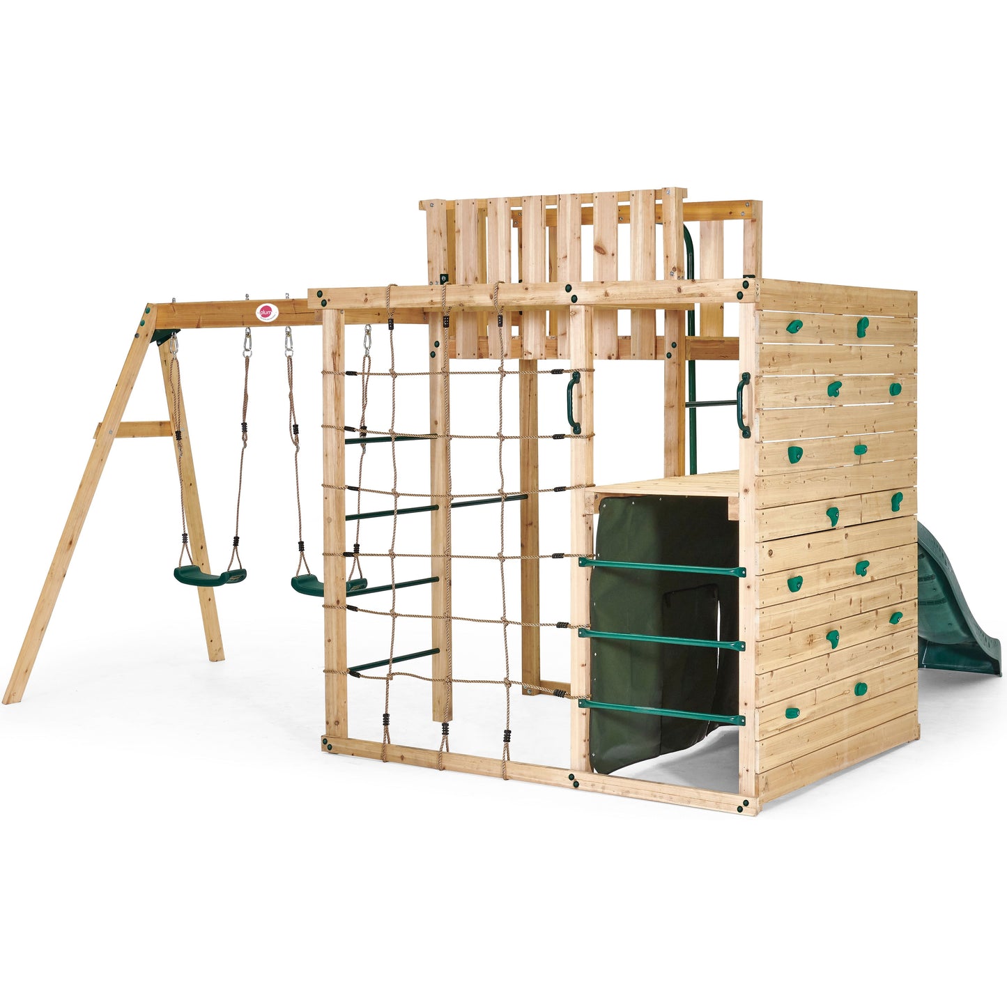 Plum® Wooden Climbing Cube XL, Add Swings!