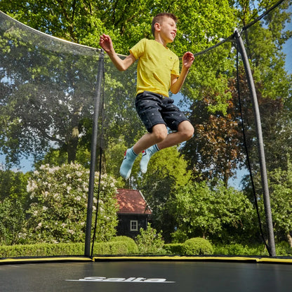 12ft Salta Black Round Comfort Edition Trampoline with Enclosure