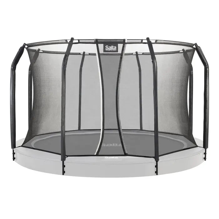 13ft Salta Black Royal Baseground Round Trampoline with Enclosure