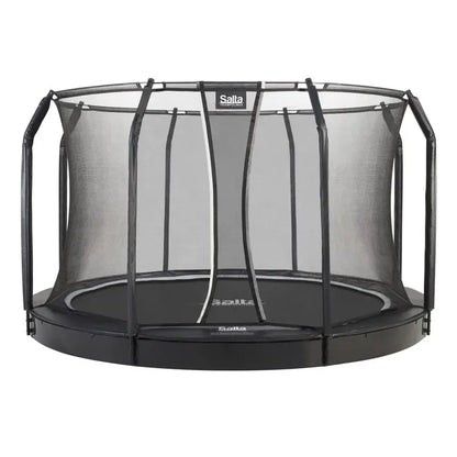 13ft Salta Black Royal Baseground Round Trampoline with Enclosure