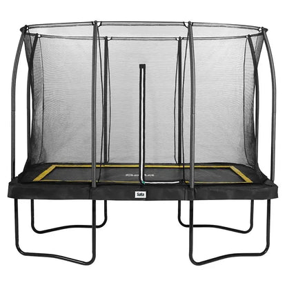 10ft x 7ft Salta Black Rectangular Comfort Edition Trampoline with Enclosure