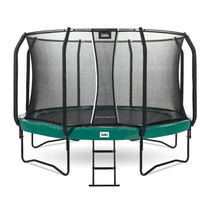 10ft Salta Green Round First Class Edition Trampoline with Enclosure