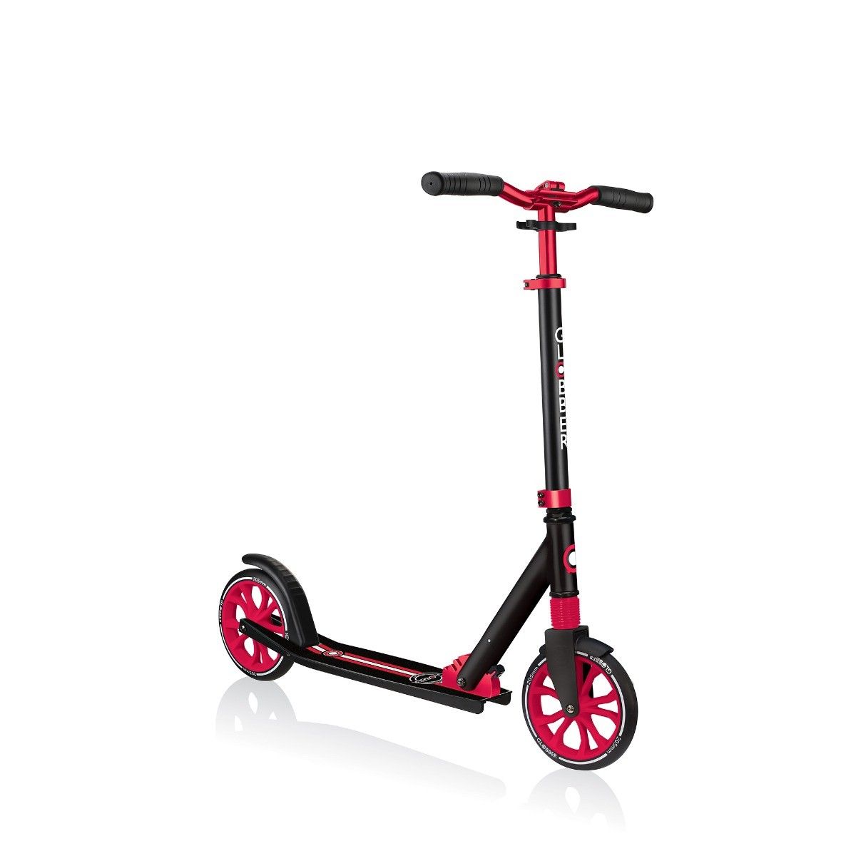 GLOBBER NL 205 - Big 2 Wheeled Foldable Scooter (Black/Red)