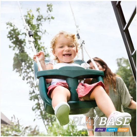 BERG PlayBase Medium TL Metal Climbing Frame: Baby Seat & Rubber Seat