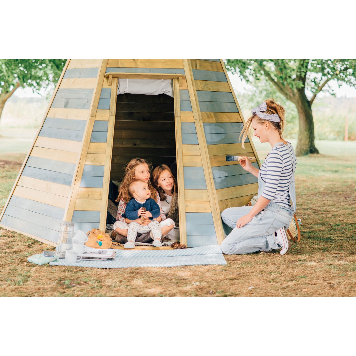 Plum® Grand Wooden Teepee Hideaway