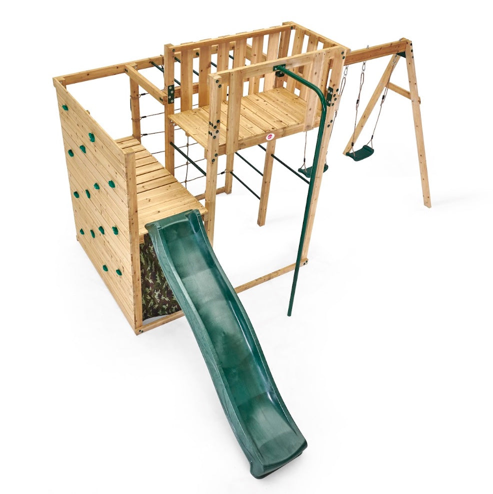 Plum® Wooden Climbing Cube XL, Add Swings!