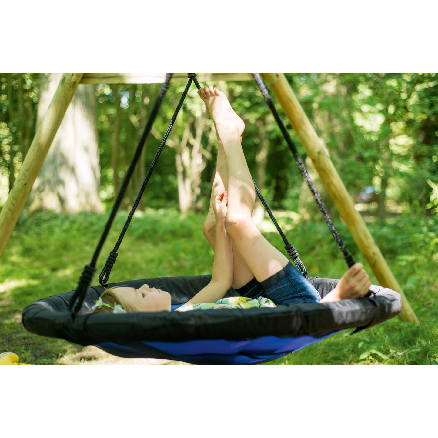 Plum® Spider Monkey II Wooden Swing Set