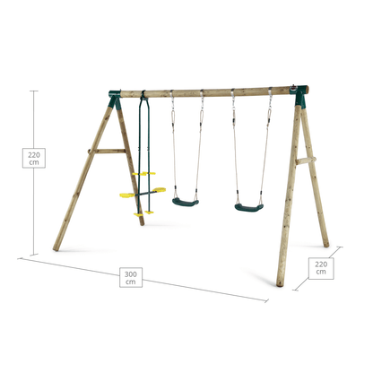 Plum® Colobus® Wooden Garden Swing Set