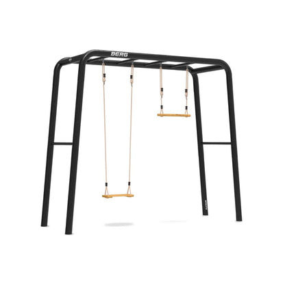 BERG PlayBase TT Metal Climbing Frame: Wooden Seat & Trapeze