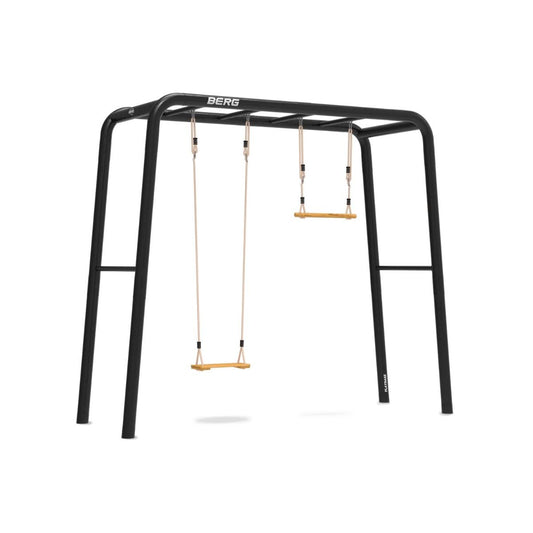 BERG PlayBase TT Metal Climbing Frame: Wooden Seat & Trapeze