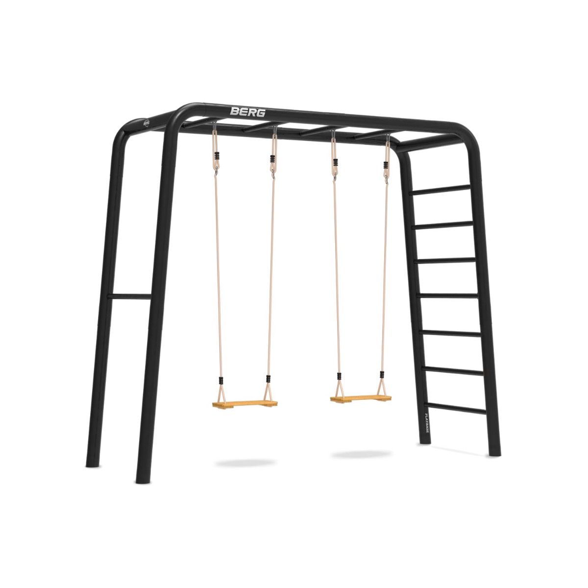 BERG PlayBase Medium TL Metal Climbing Frame: Wooden Seats