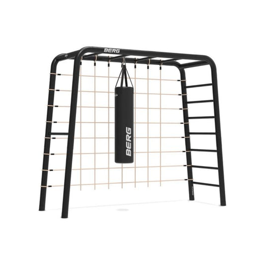 BERG PlayBase Medium TL Metal Climbing Frame: Climbing Net & Boxing bag