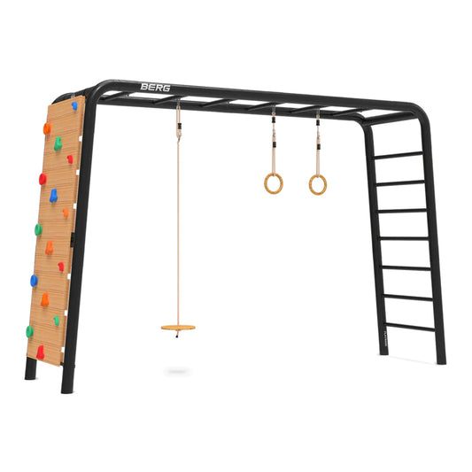 BERG PlayBase Large TL Metal Climbing Frame: Disc Swing, Rings & Climbing wall