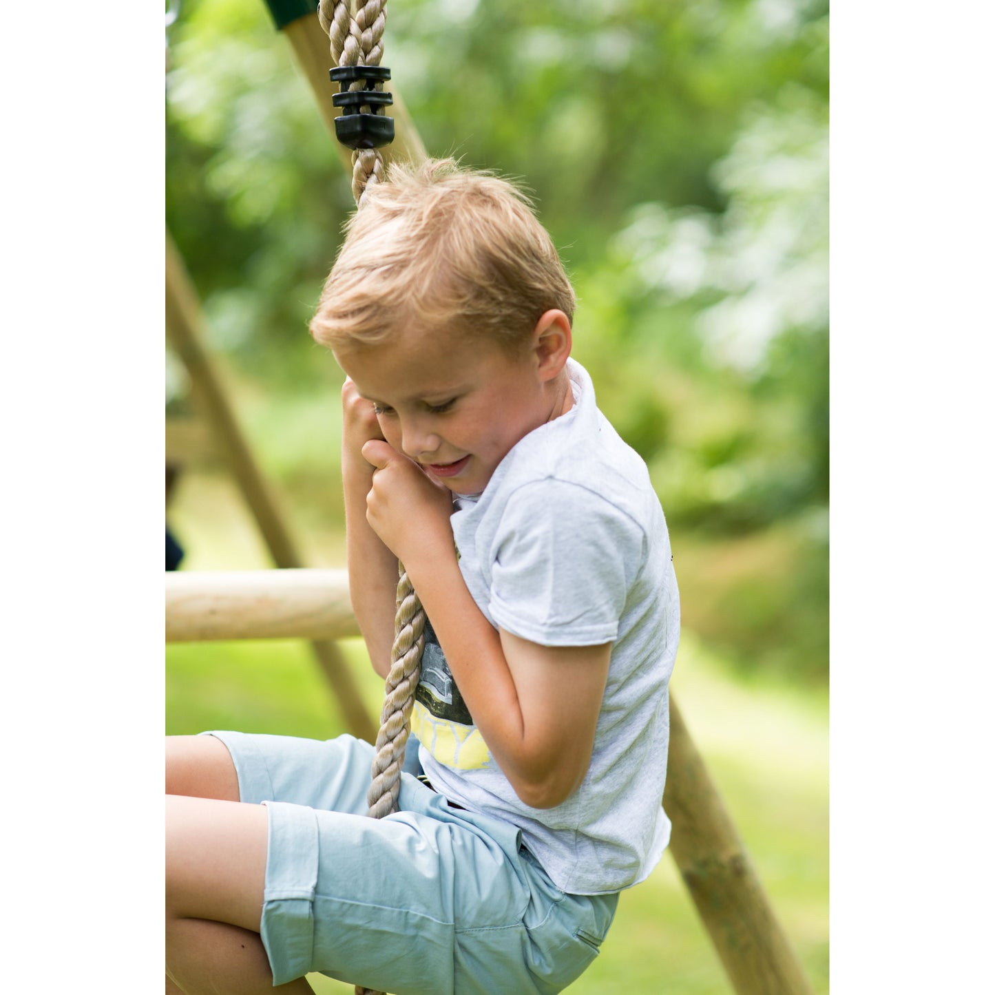 Plum® Gibbon® Wooden Swing Set