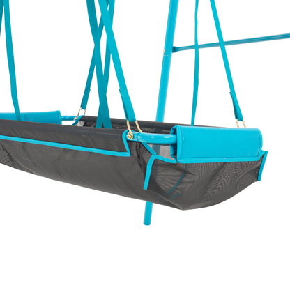 Single Metal Swing with Pirate Boat Seat