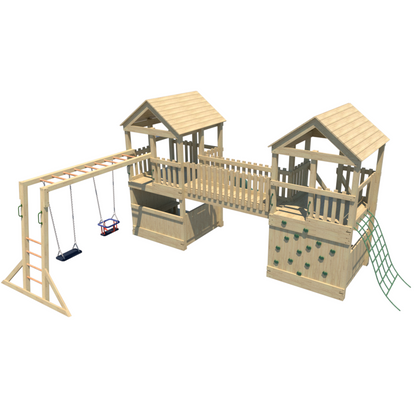 Discovery Base Explorer Duo Wooden Climbing Frame