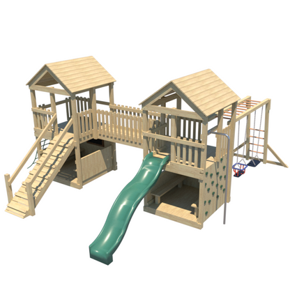 Discovery Base Explorer Duo Wooden Climbing Frame