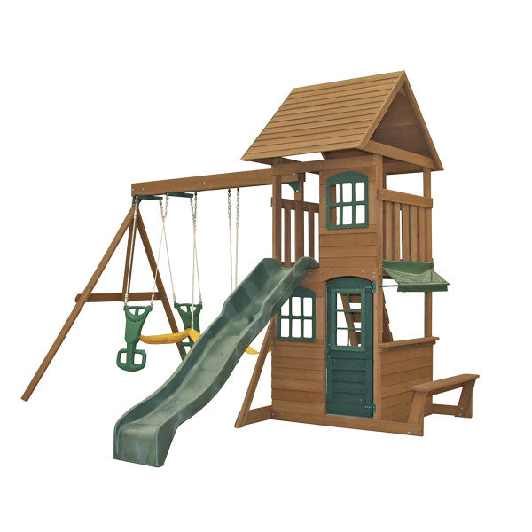 Windale Wooden Climbing Frame with Swings