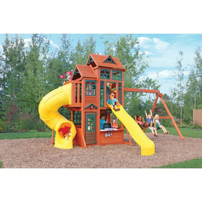 Canyon Ridge Wooden Climbing Frame / Swing Set