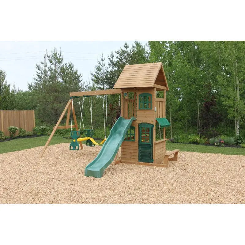 Windale Wooden Climbing Frame with Swings