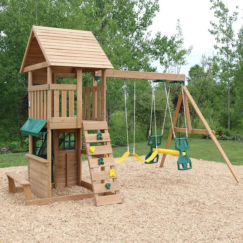 Windale Wooden Climbing Frame with Swings