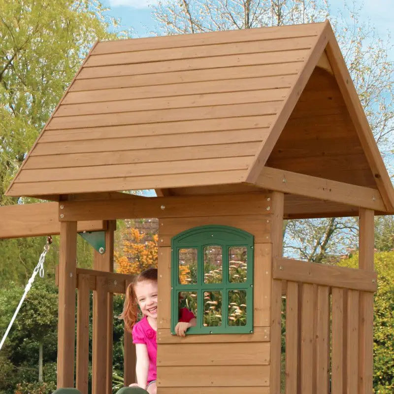 Windale Wooden Climbing Frame with Swings