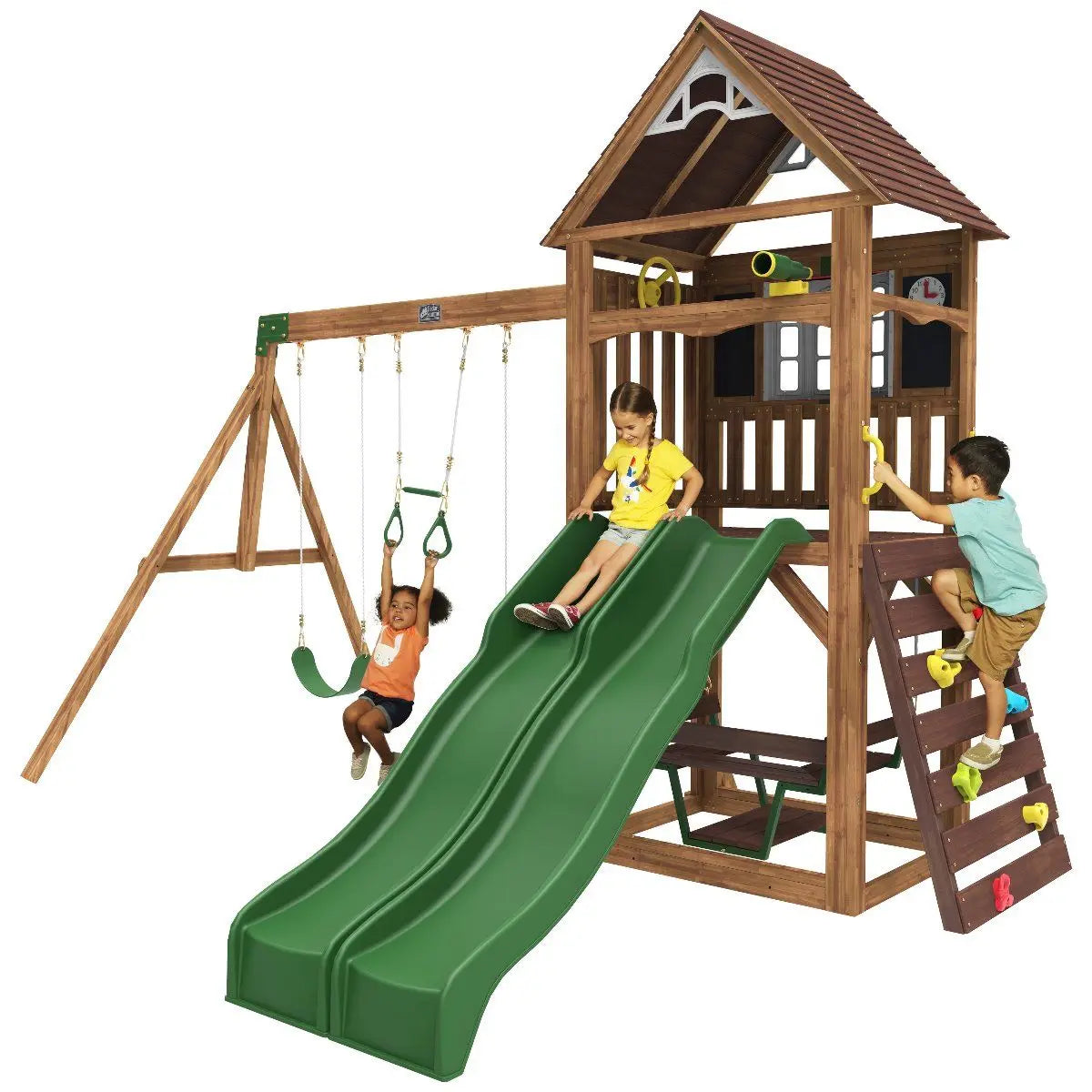 Lindale Swing Set / Wooden Climbing Frame