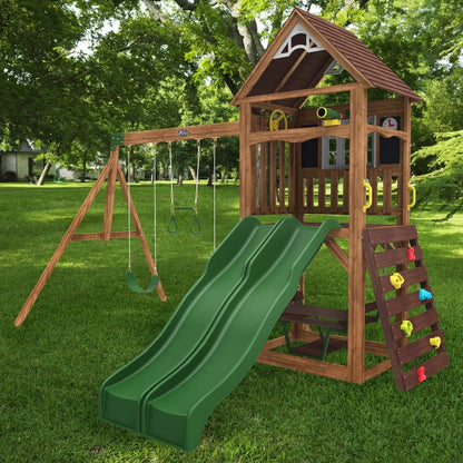 Lindale Swing Set / Wooden Climbing Frame