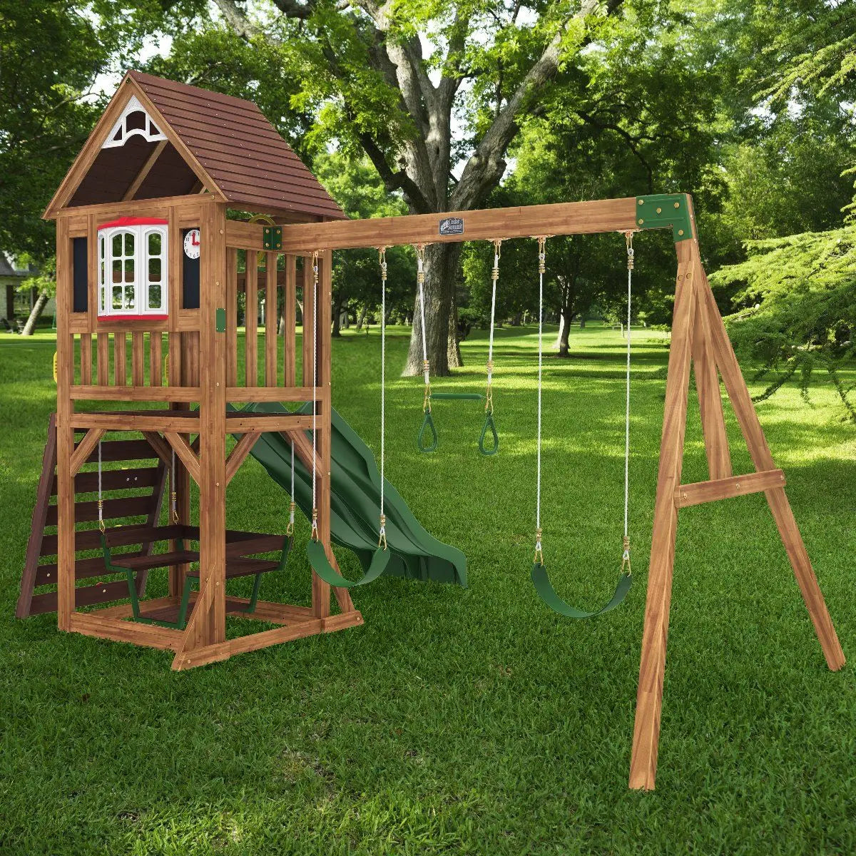 Lindale Swing Set / Wooden Climbing Frame