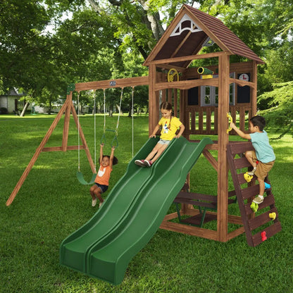 Lindale Swing Set / Wooden Climbing Frame