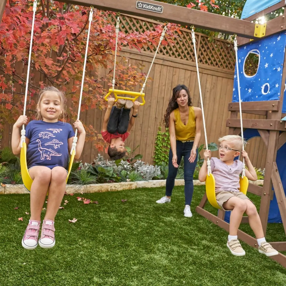 Overlook Challenge Wooden Swing Set / Climbing Frame