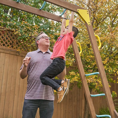 Overlook Challenge Wooden Swing Set / Climbing Frame