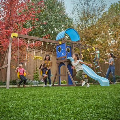 Overlook Challenge Wooden Swing Set / Climbing Frame