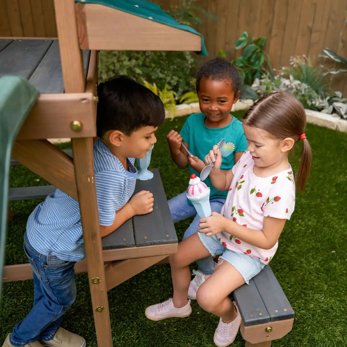 Wilderness Point Wooden Swing Set