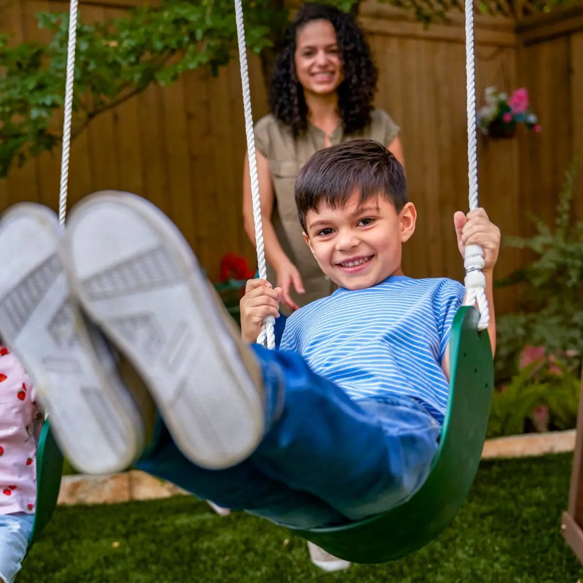 Wilderness Point Wooden Swing Set