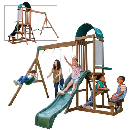 Wilderness Point Wooden Swing Set