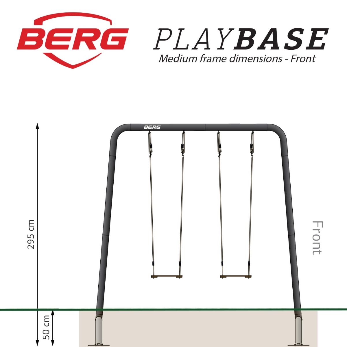 BERG PlayBase Metal Climbing Frame - Medium