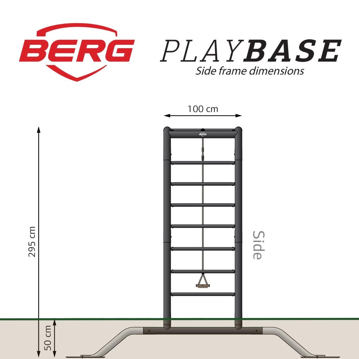 BERG PlayBase Metal Climbing Frame - Medium