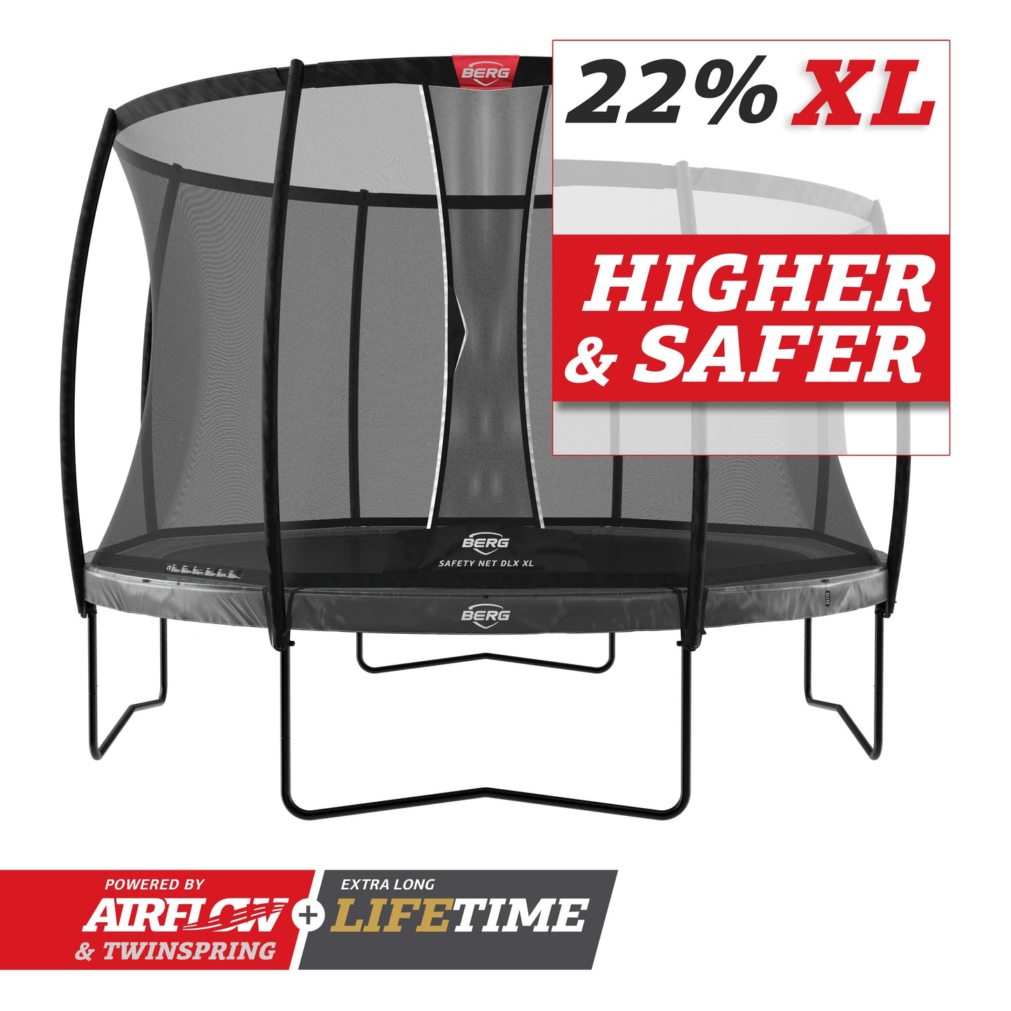 BERG Elite Trampoline with Safety Net